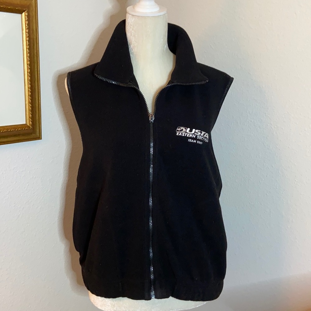 🍋Black Fleece Vest